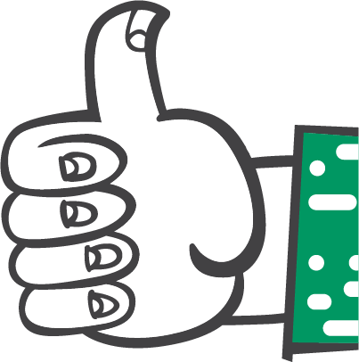 This is the Rumple Thumbs up. Or as we like to say, the Thrumble. Thanks. We think that our sales tool is going to impress you.